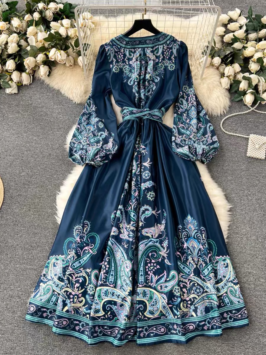 Boujee In paris print dress ED201 images